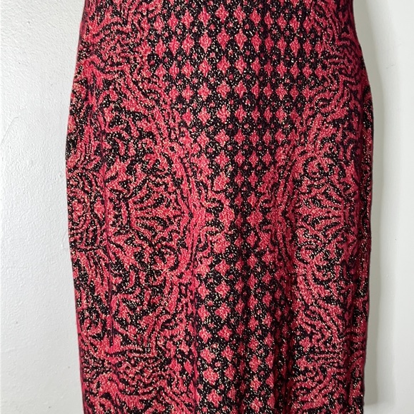 Women's ROCK & REPUBLIC Red Black Stretch Dress Large - Picture 8 of 14